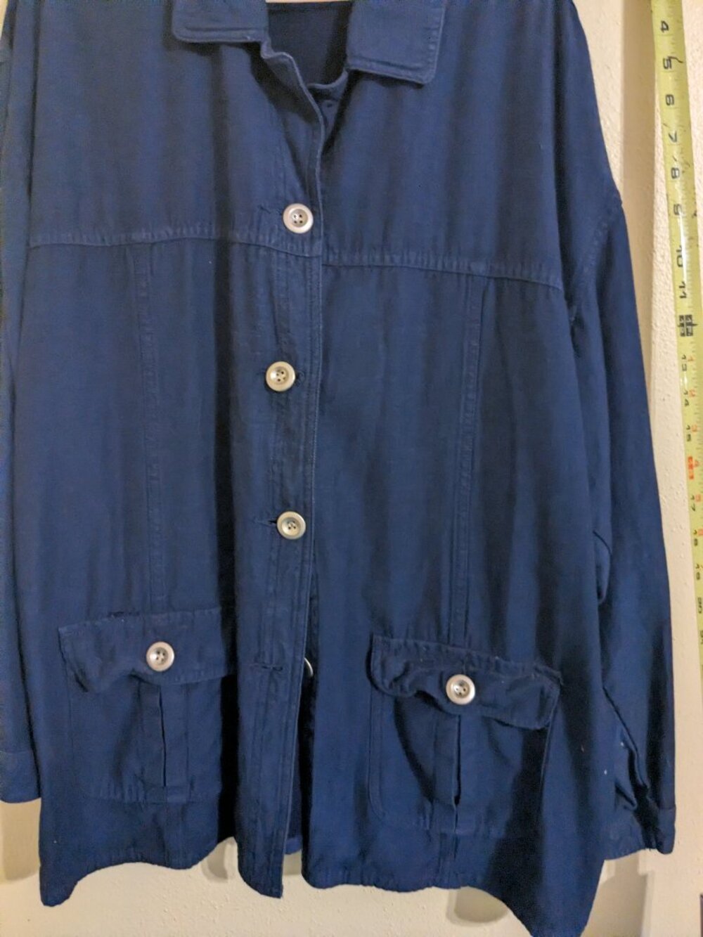 Vintage dark blue top or jacket.